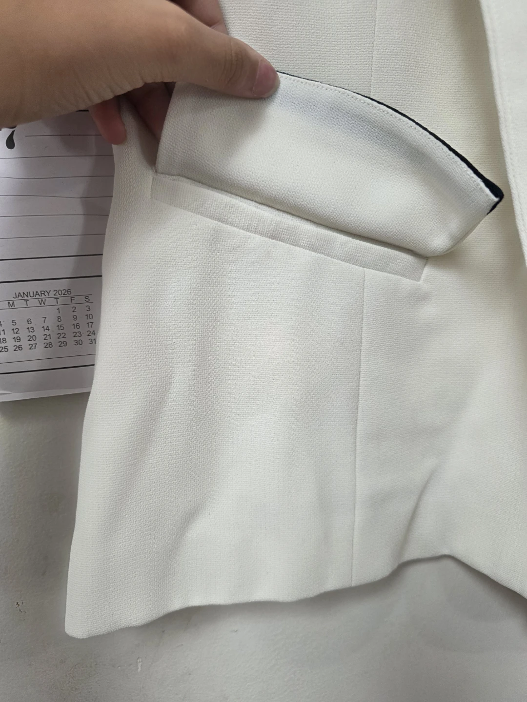 SAN 8 Ladies Collection White Short Sleeve Blazer Size 13 - photo 3