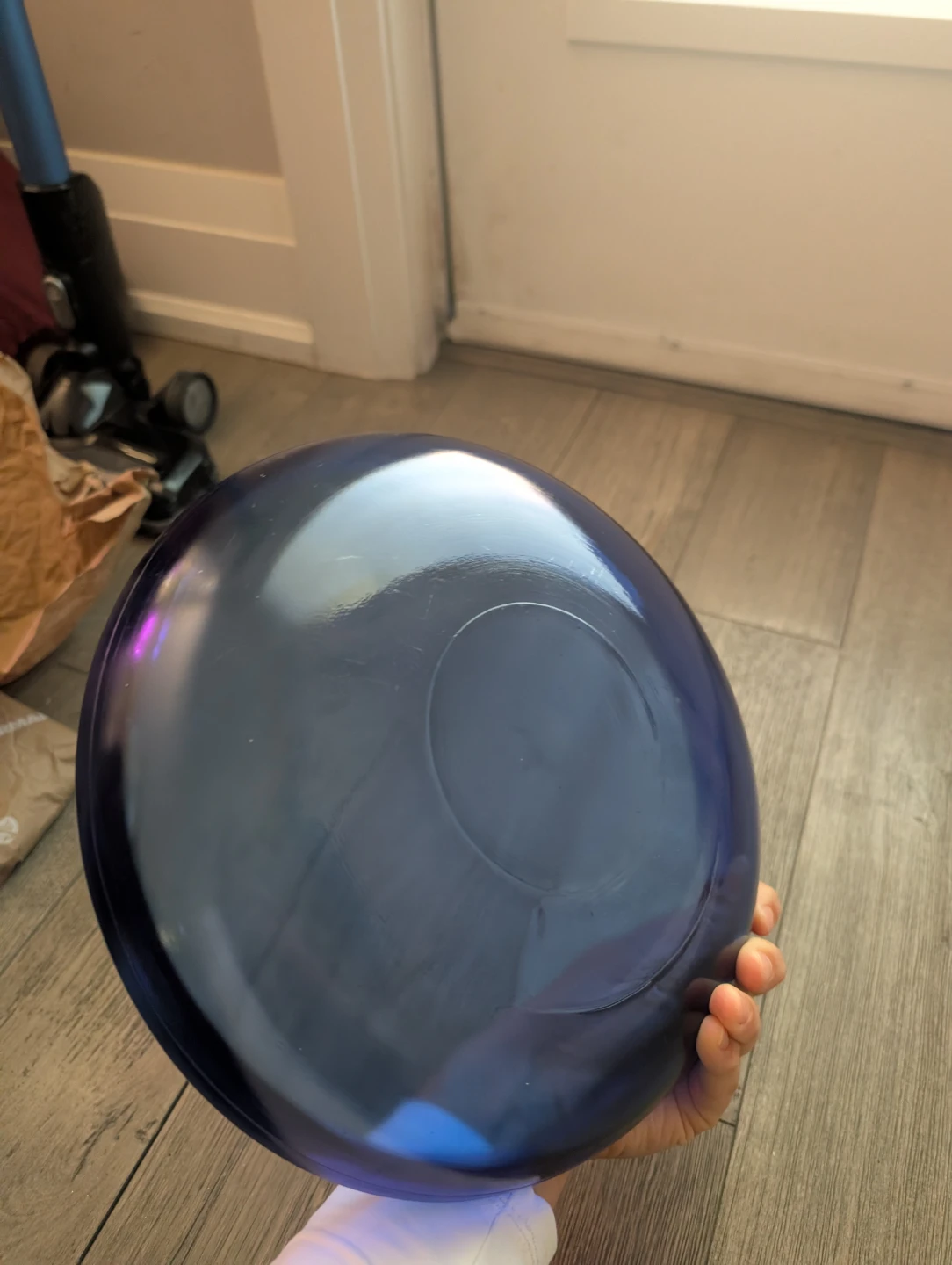 Dark Blue Glass Serving Bowl - photo 2