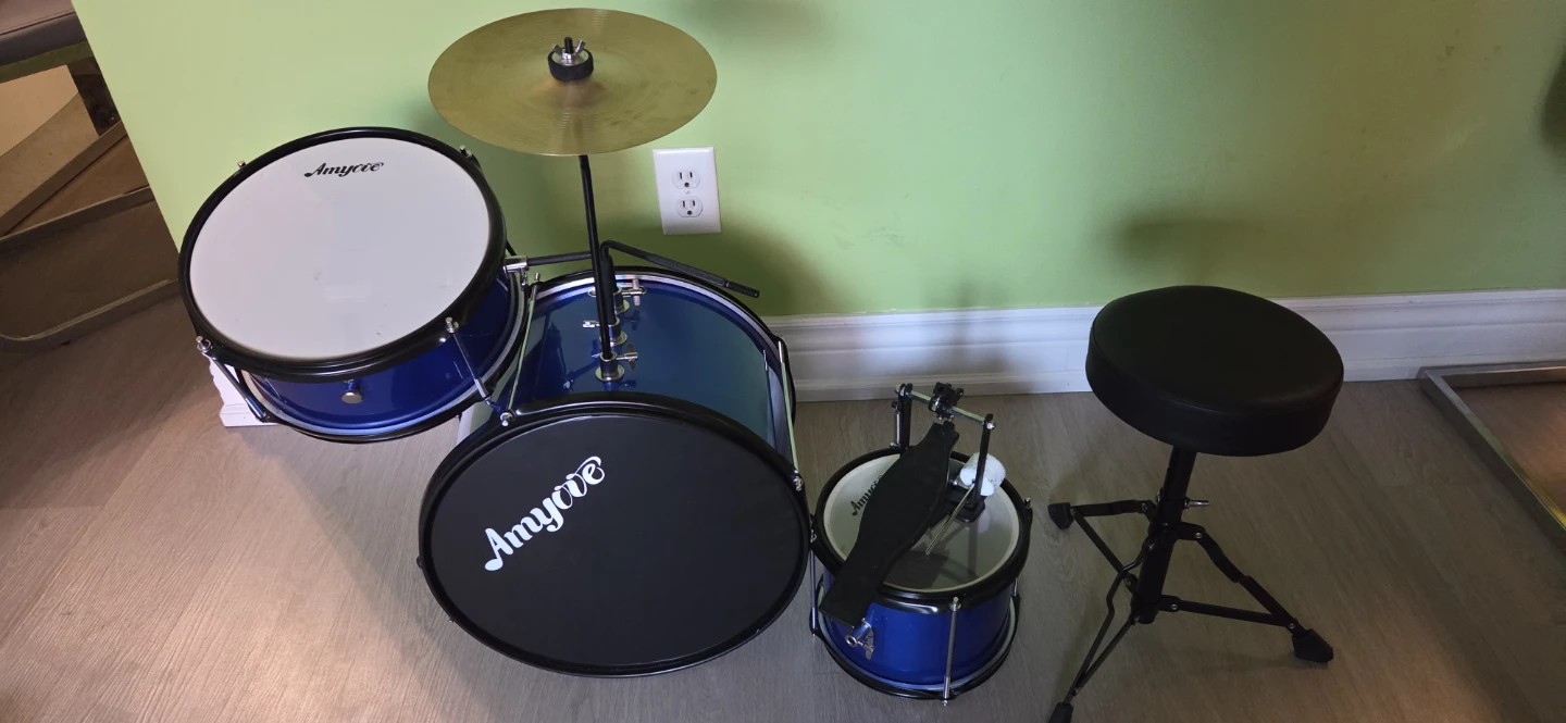 Amyove Kids Drum Set Blue - photo 2