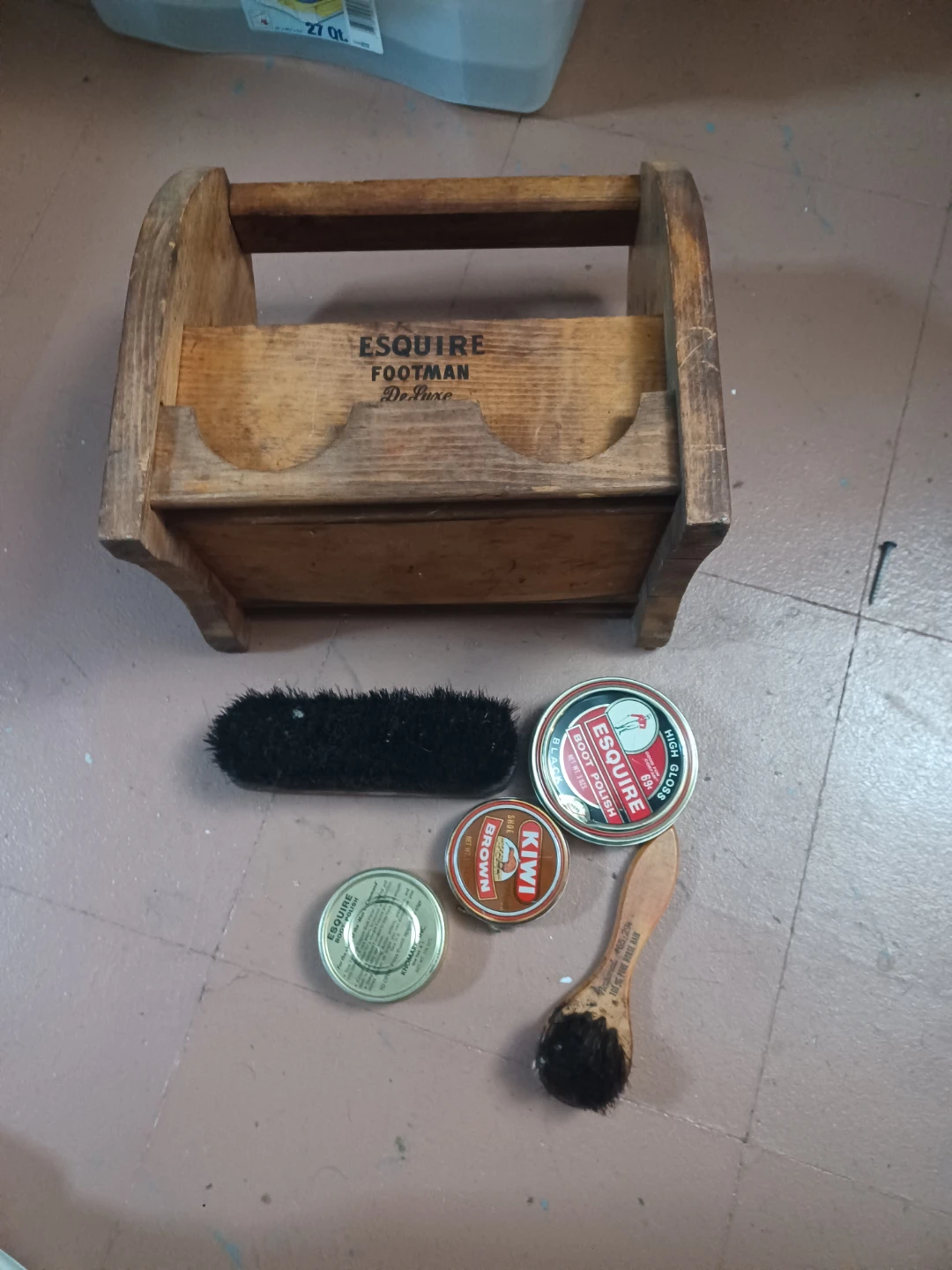 Vintage Esquire Footman Deluxe Shoe Shine Kit - photo 2