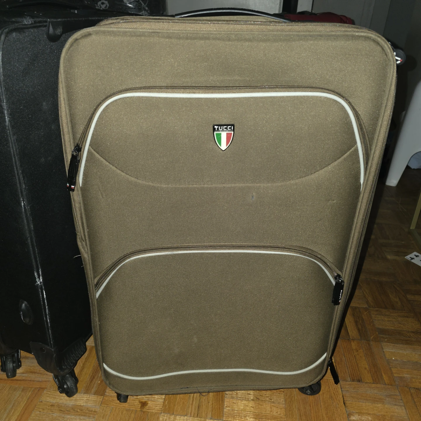 Tucci Olive Green Suitcase