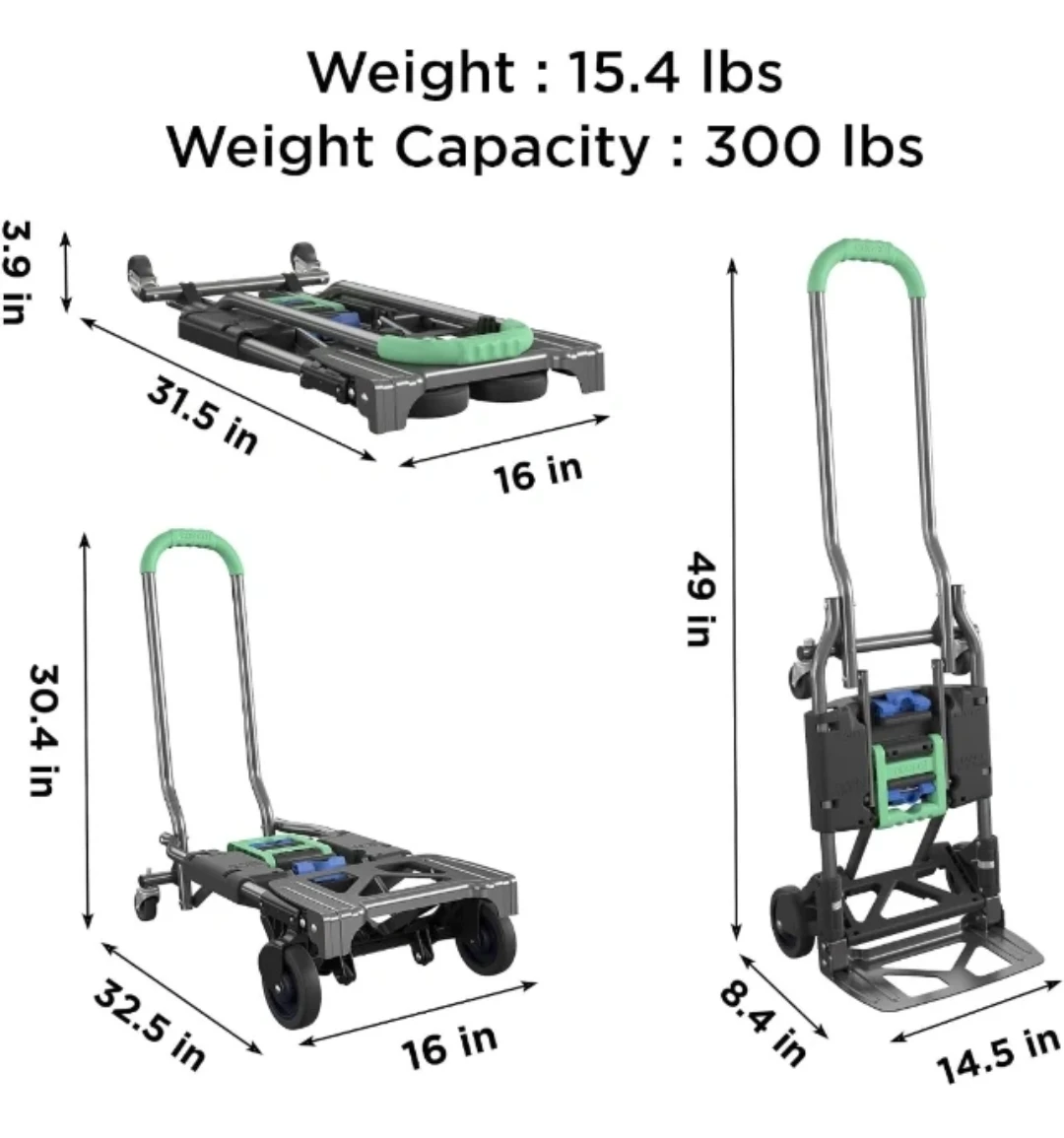 Cosco Shifter 3-in-1 Folding Hand Truck - photo 5