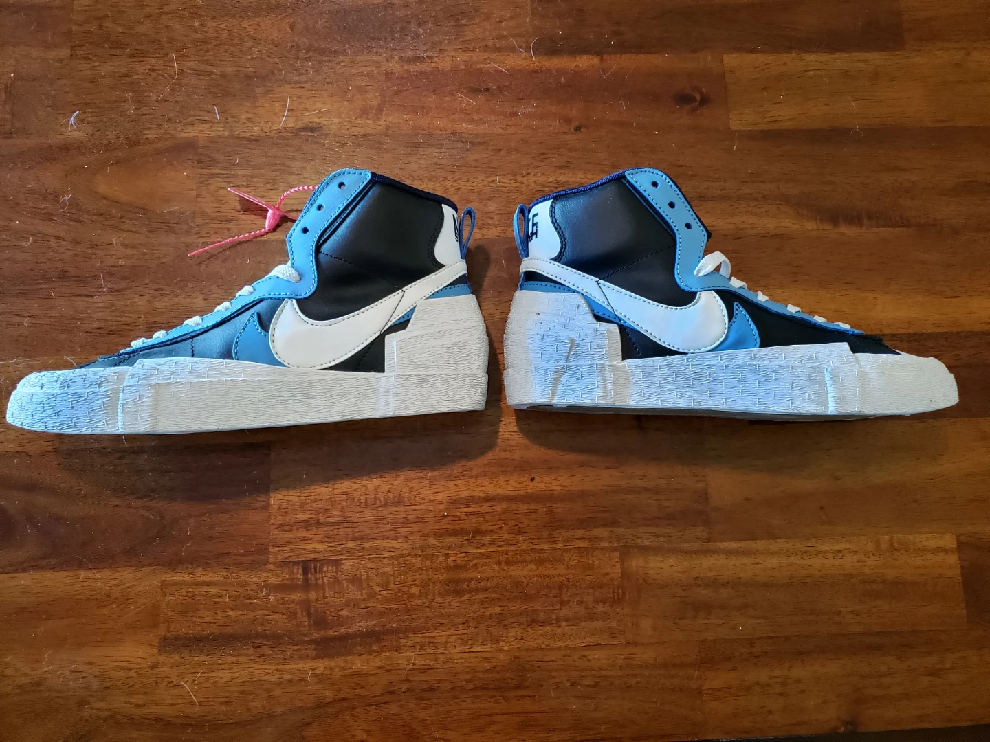 sacai x Nike Blazer Mid Black Blue - photo 3