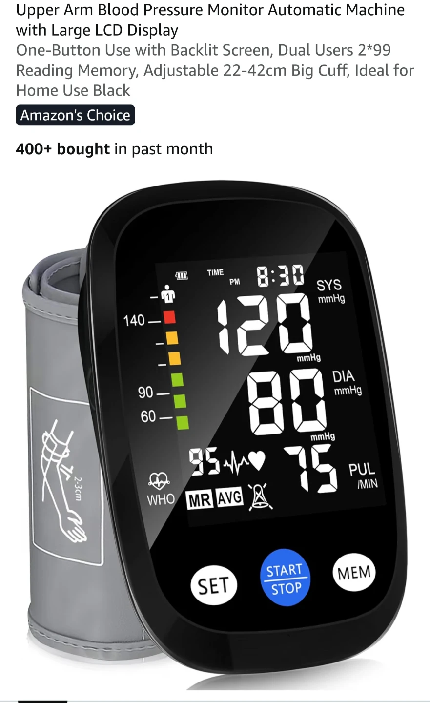 REDIVN Electronic Blood Pressure Monitor BSX568 - photo 2