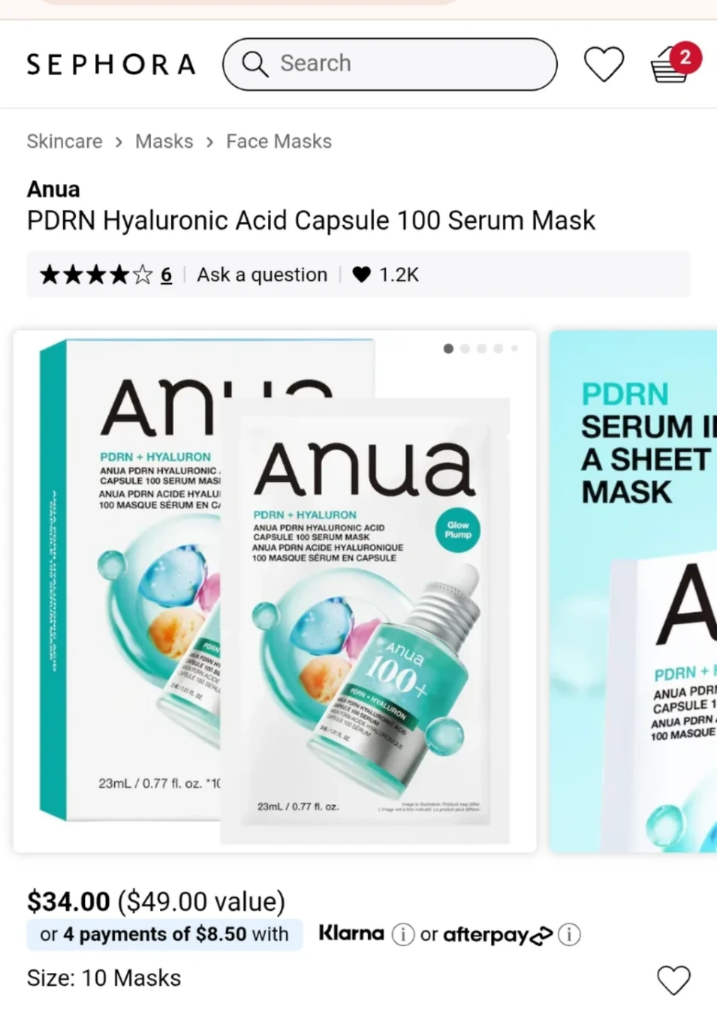 Anua Serum Masks