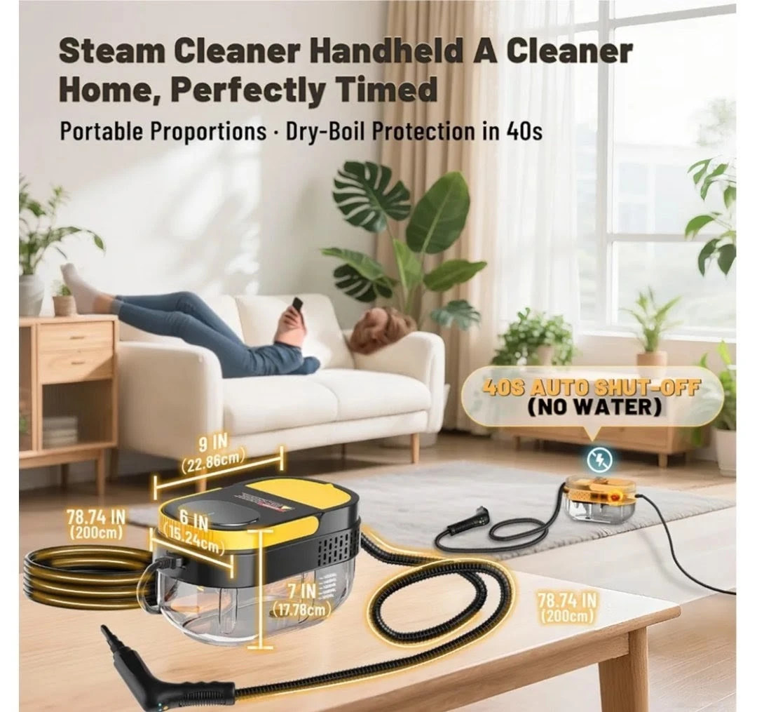 Gautye Handheld Steam Cleaner with Accessories - photo 2