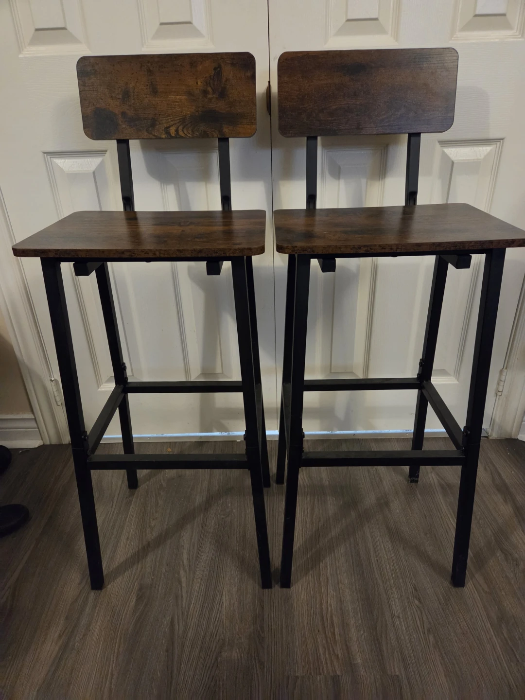 Pair of Industrial Bar Stools - photo 2