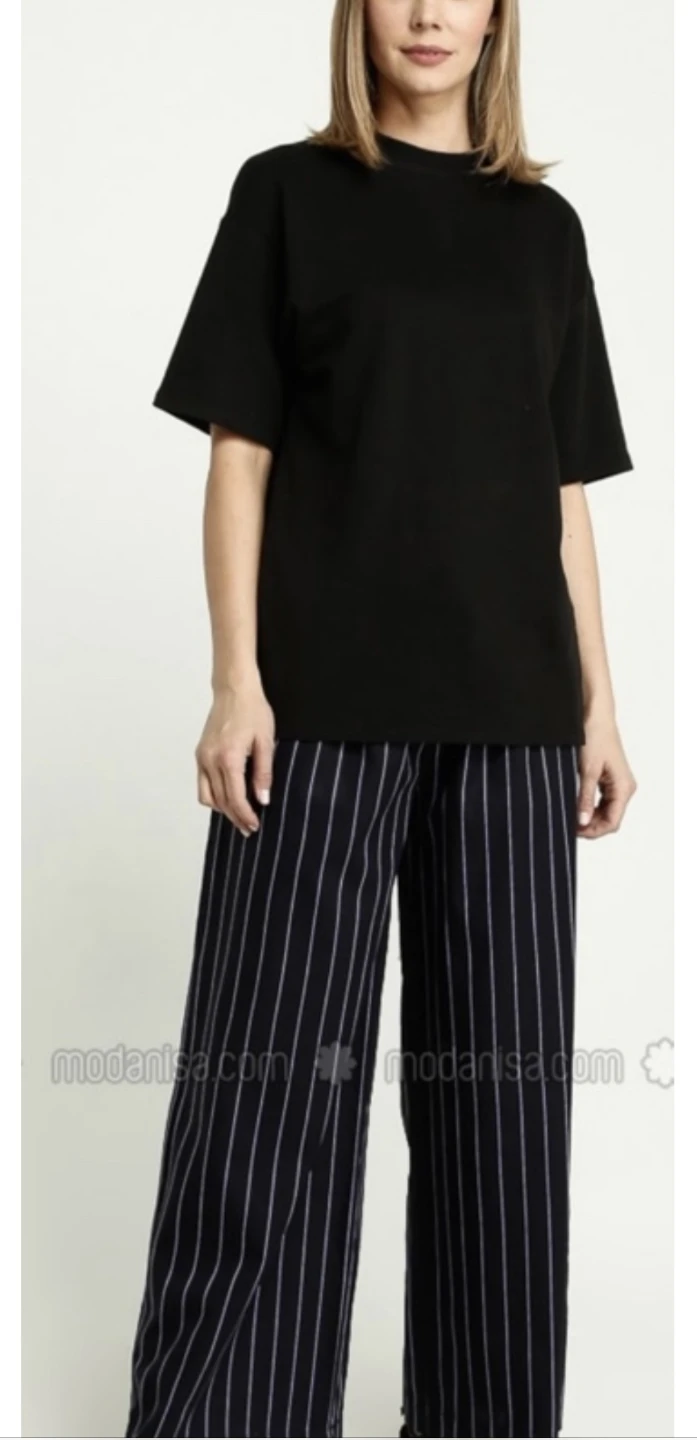 Modanisa Striped Wide Leg Pants 🏈