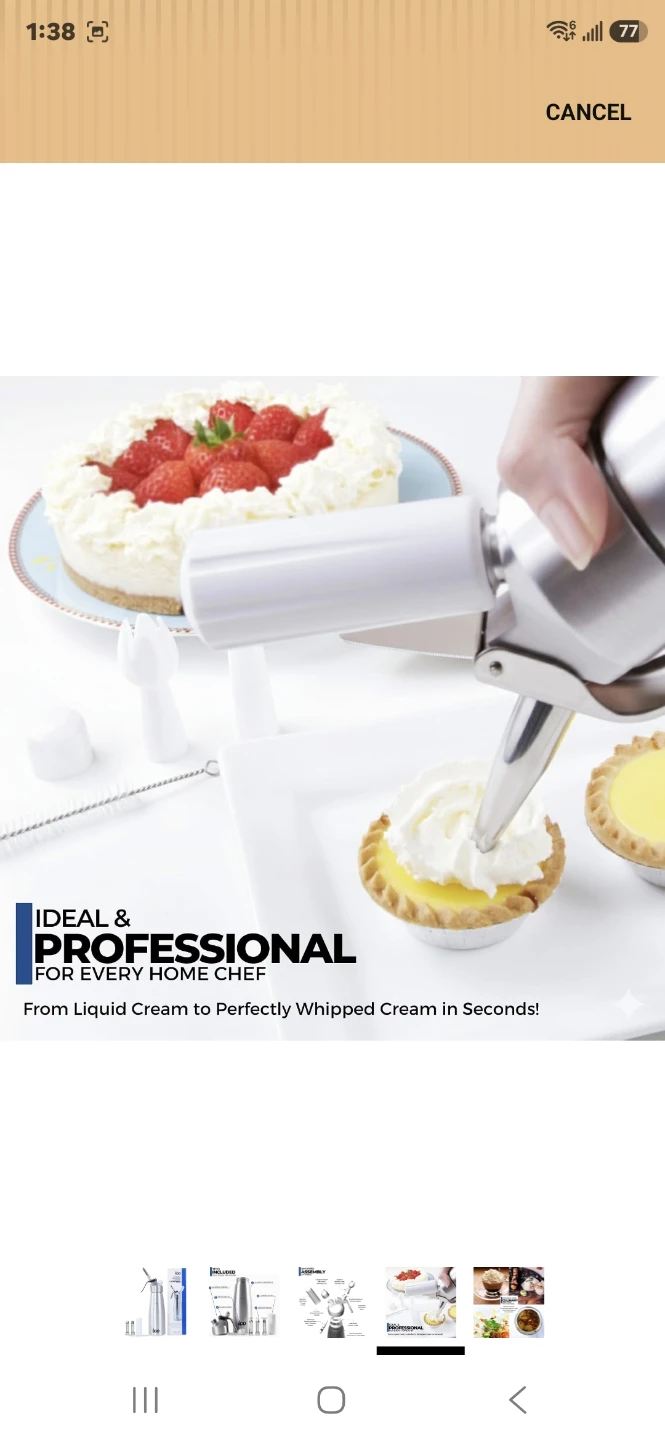 ICO Professional Whipped Cream Dispenser - photo 3