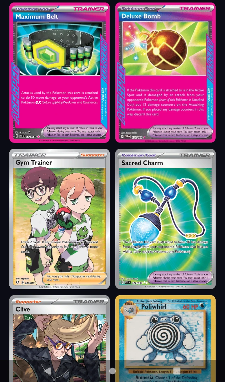 Pokemon Trading Cards- various cards part 2