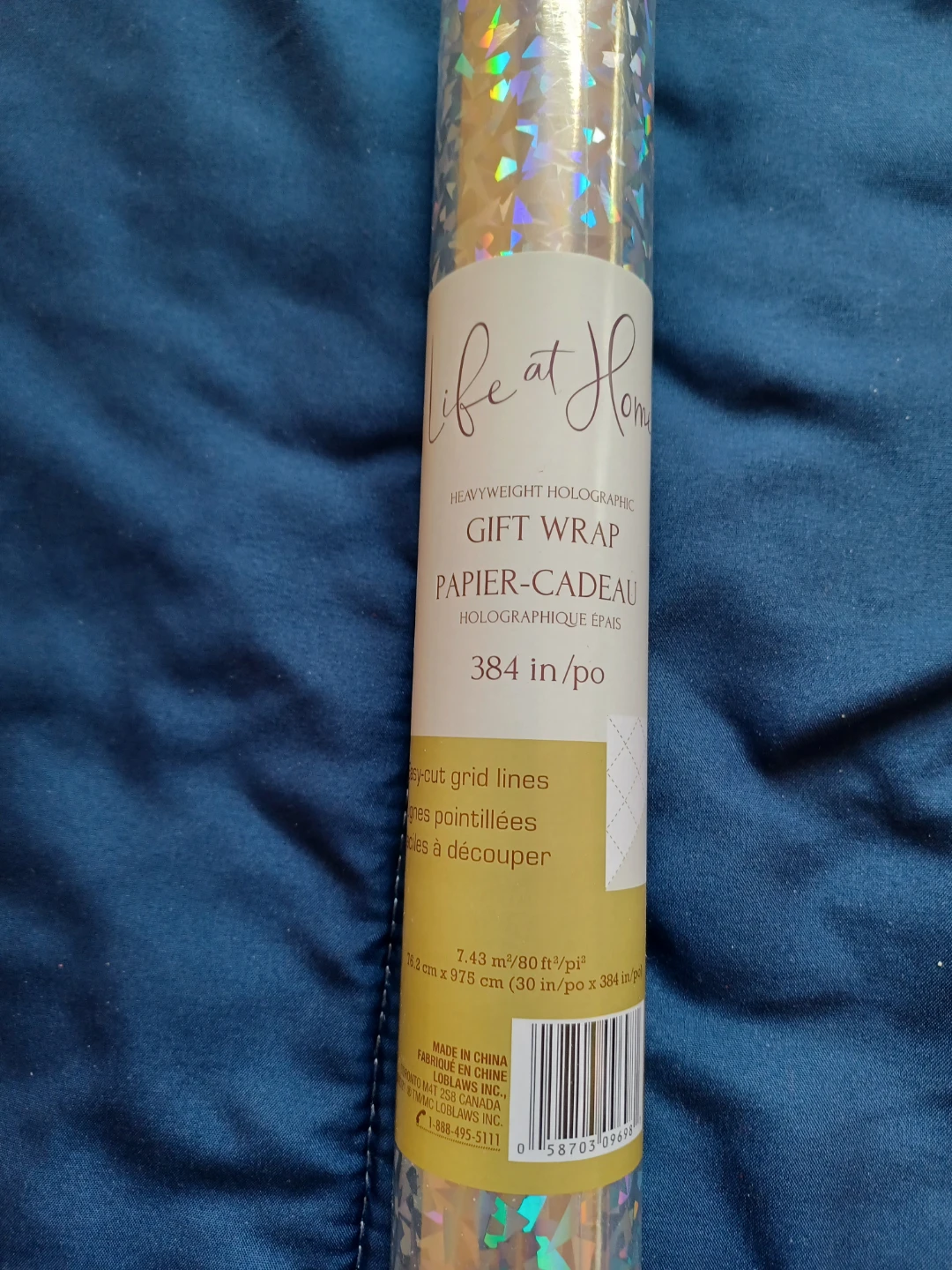 Life at Home Holographic Gift Wrap - photo 2