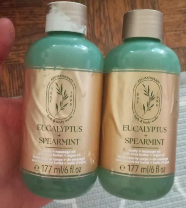 2 Bath & Body Works Eucalyptus + Spearmint Oils