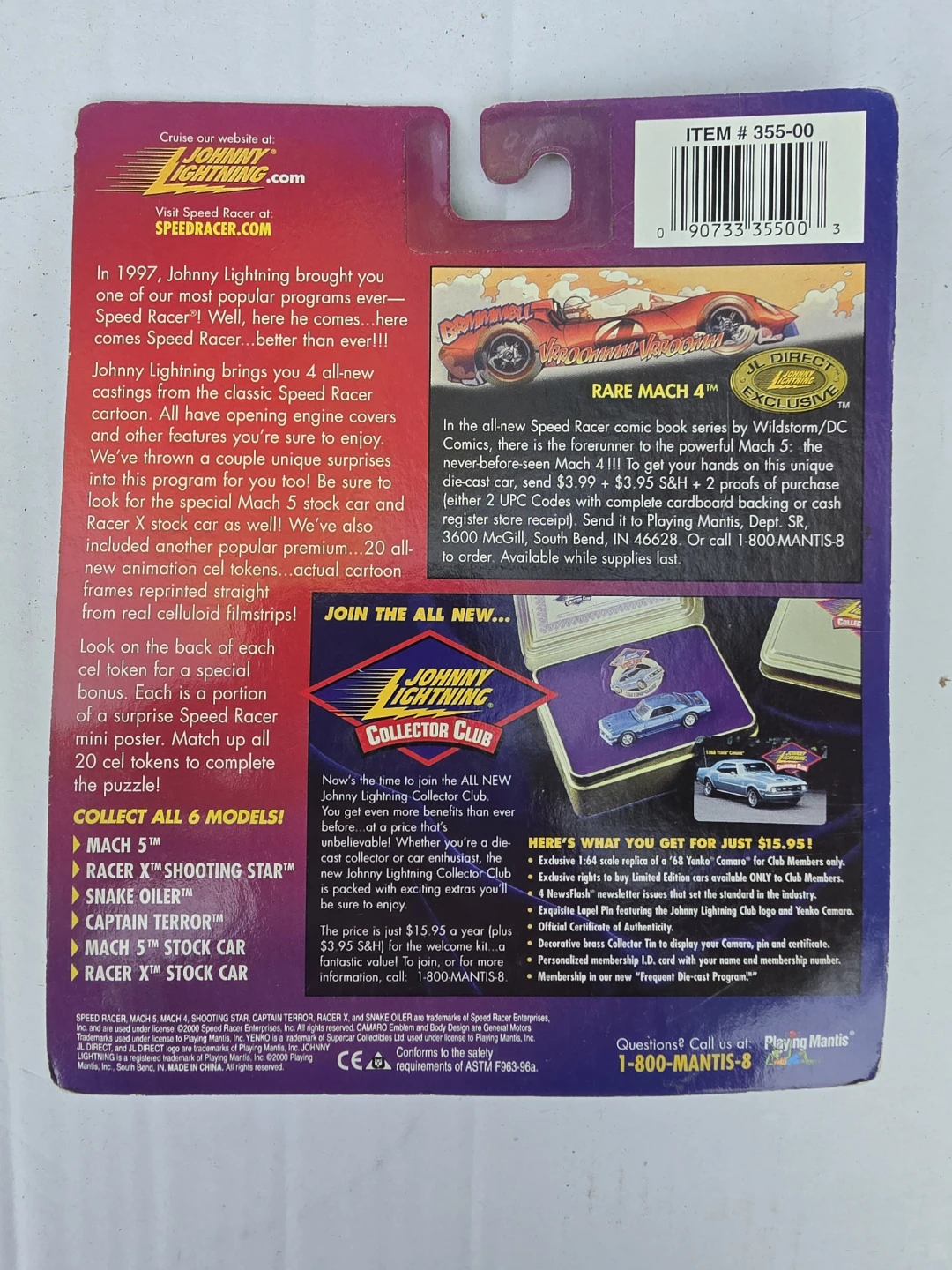 Johnny Lightning Speed Racer 2000 Die-cast Car - photo 2