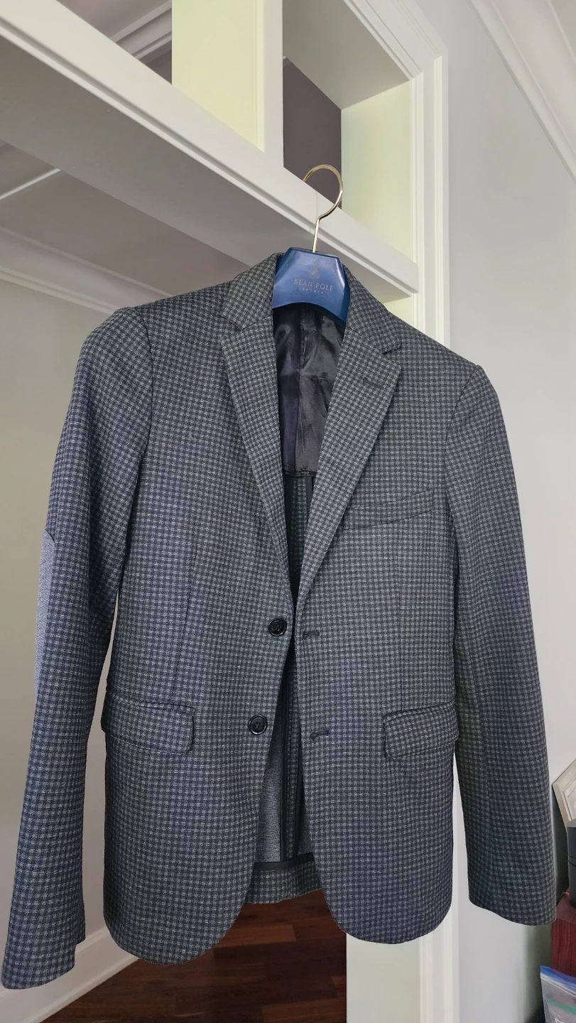 Zara Man Grey Check Blazer