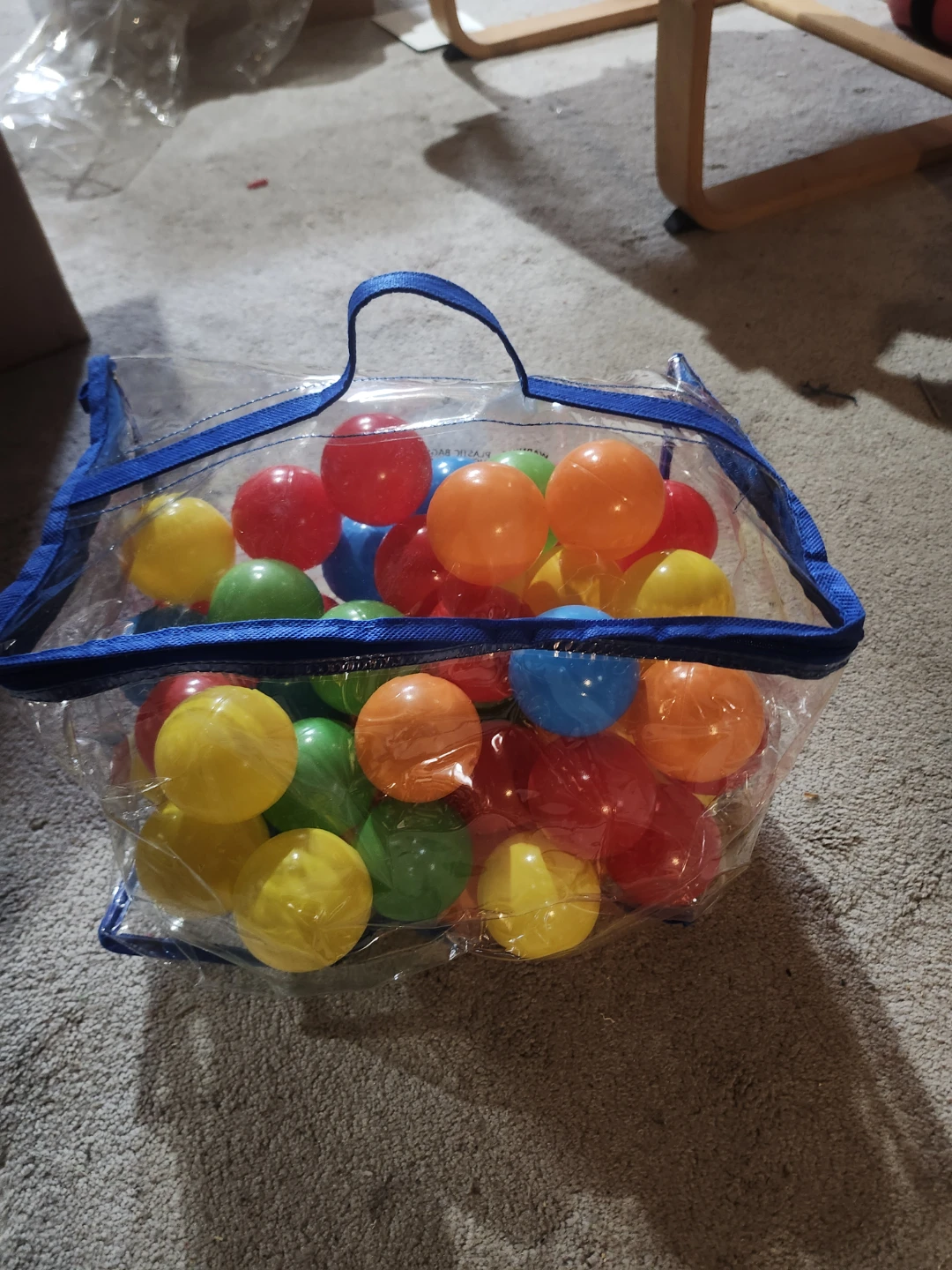 Set of Multi-Coloured Plastic Play Balls
