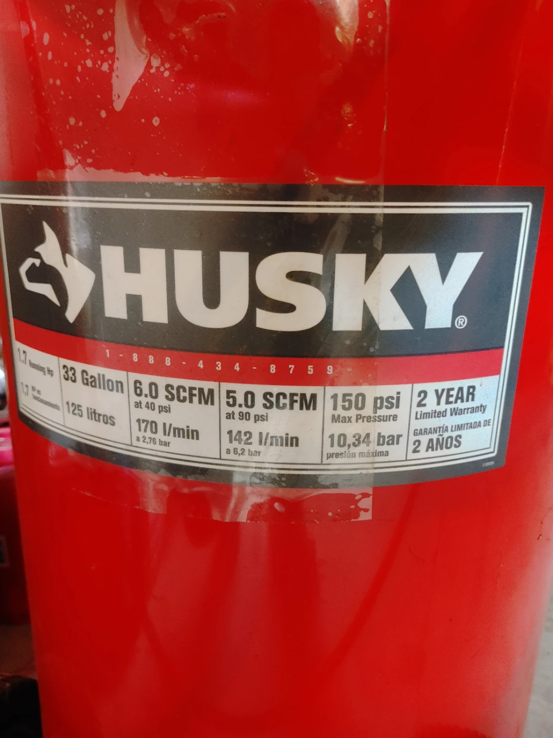 Husky 33 Gallon Air Compressor