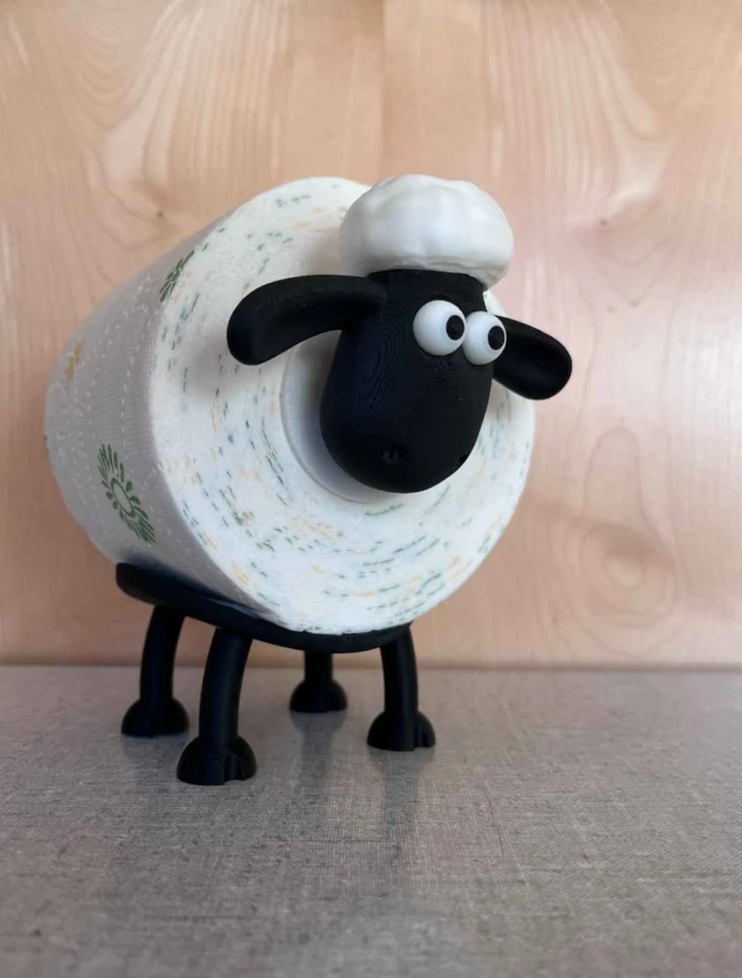 3D Printed Sheep Toilet Paper Holder