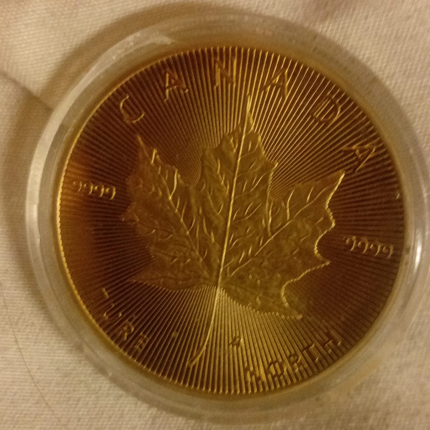 Canadian Gold Maple Leaf Coin - photo 2