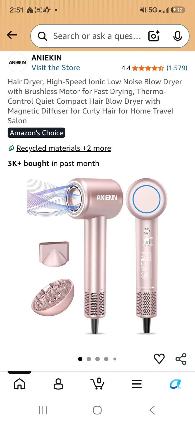 Aniekin High-Speed Ionic Hair Dryer - photo 4
