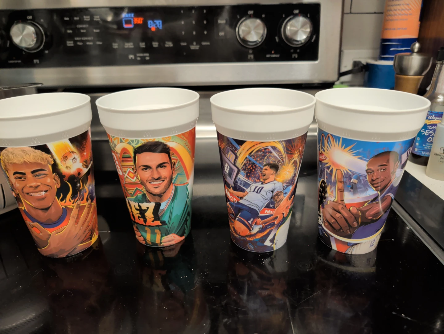 Set of 4 McDonald's FIFA World Cup Souvenir Cups