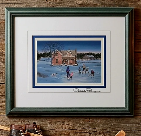 Winter Pond Hockey  Print by Patricia Bourque  13" x 12" - photo 5