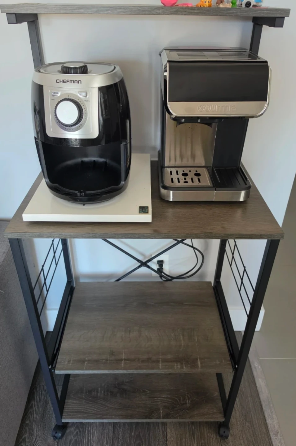 Kitchen Utility Shelf with Wood Finish - photo 2