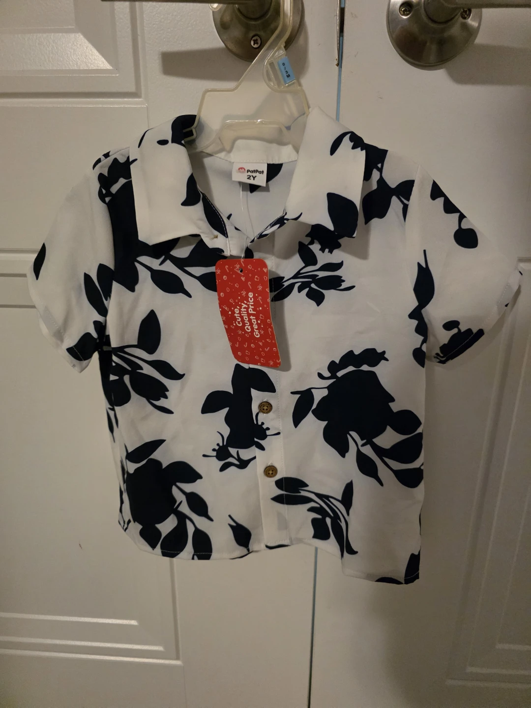 PatPat Floral Button-Up Shirt - 2Y