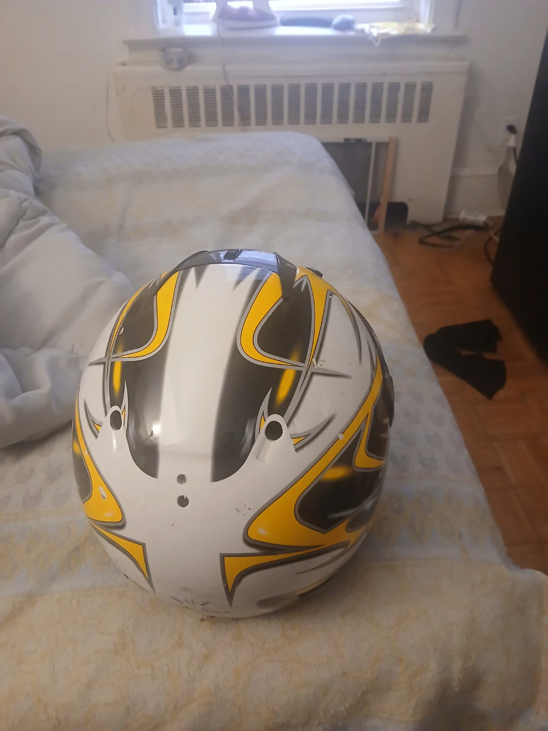 Scorpion Motorcycle Helmet White/Yellow - photo 3