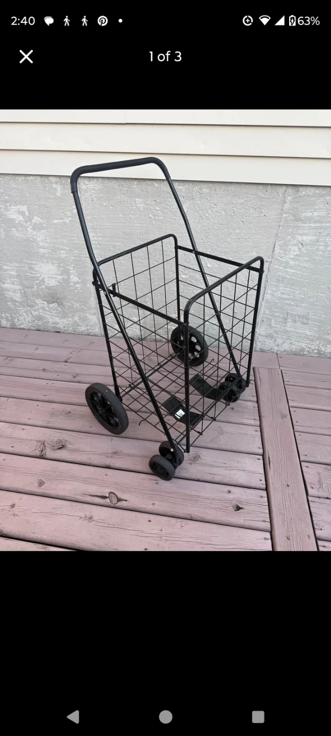 Folding shopping cart - photo 2