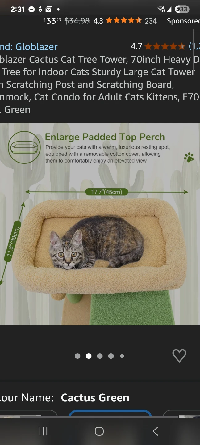 XXLarge Cat Tree 70in Brand new - photo 2