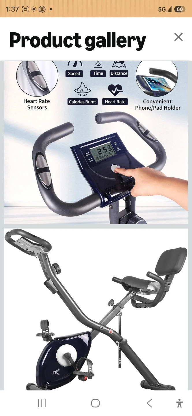 3-in-1 Folding Exercise Bike - photo 3