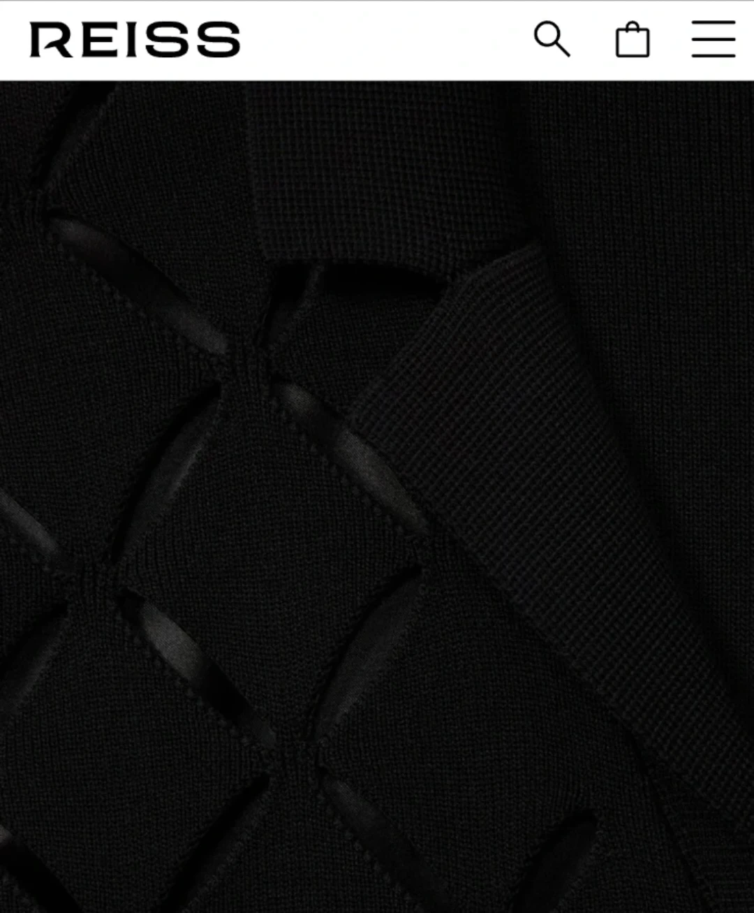 Reiss Black Knit Shirt - photo 2
