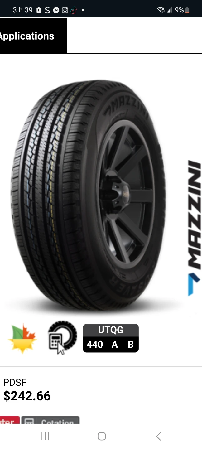 Pneu Mazzini Ecosaver 225/65R17 102H