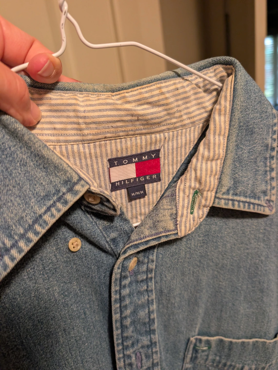 Tommy Hilfiger Denim Button-Down Shirt, size M - photo 2