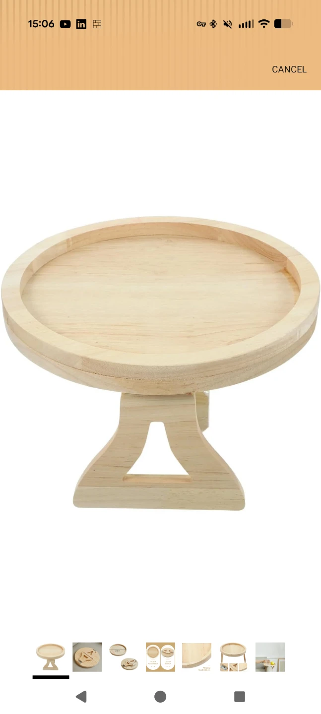 Wooden Armrest Clip-On Table - photo 3