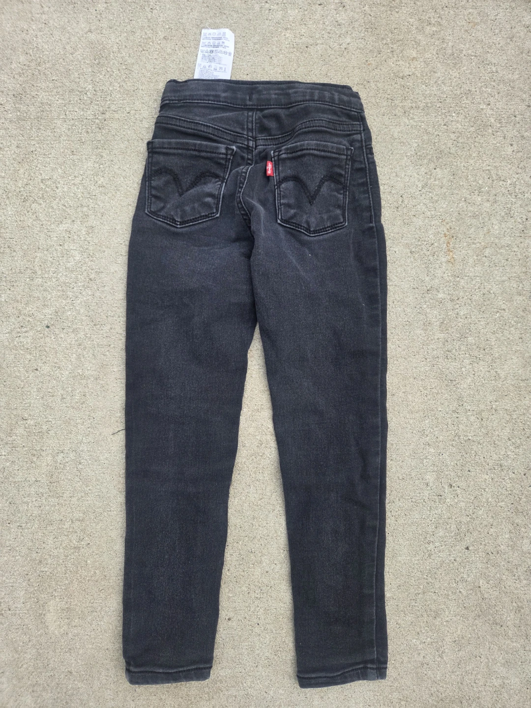 Levi's Black Pull-On Jeggings Size 6 Years - photo 4
