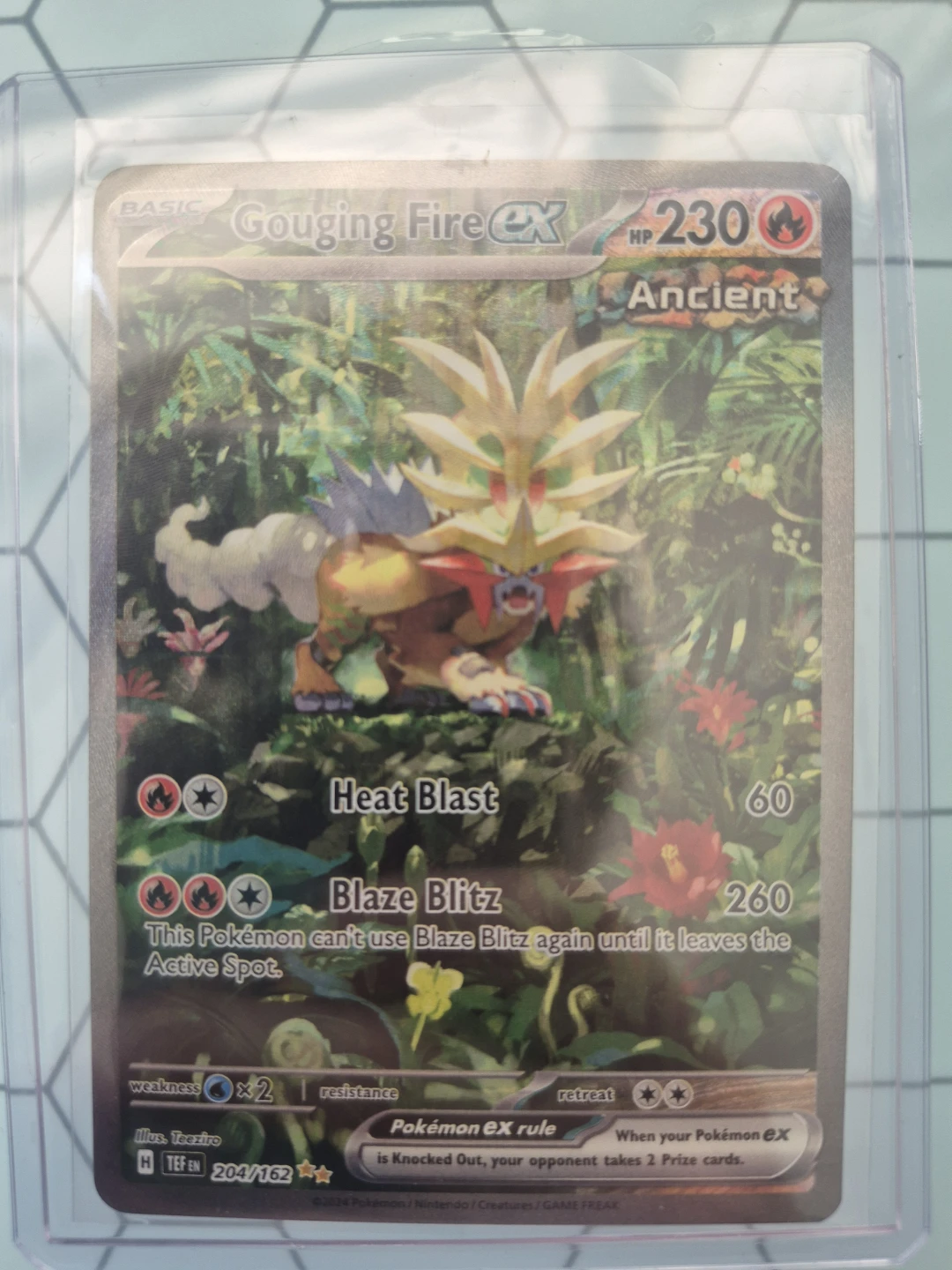 Gouging Fire ex 204/162 Pokemon Trading Card