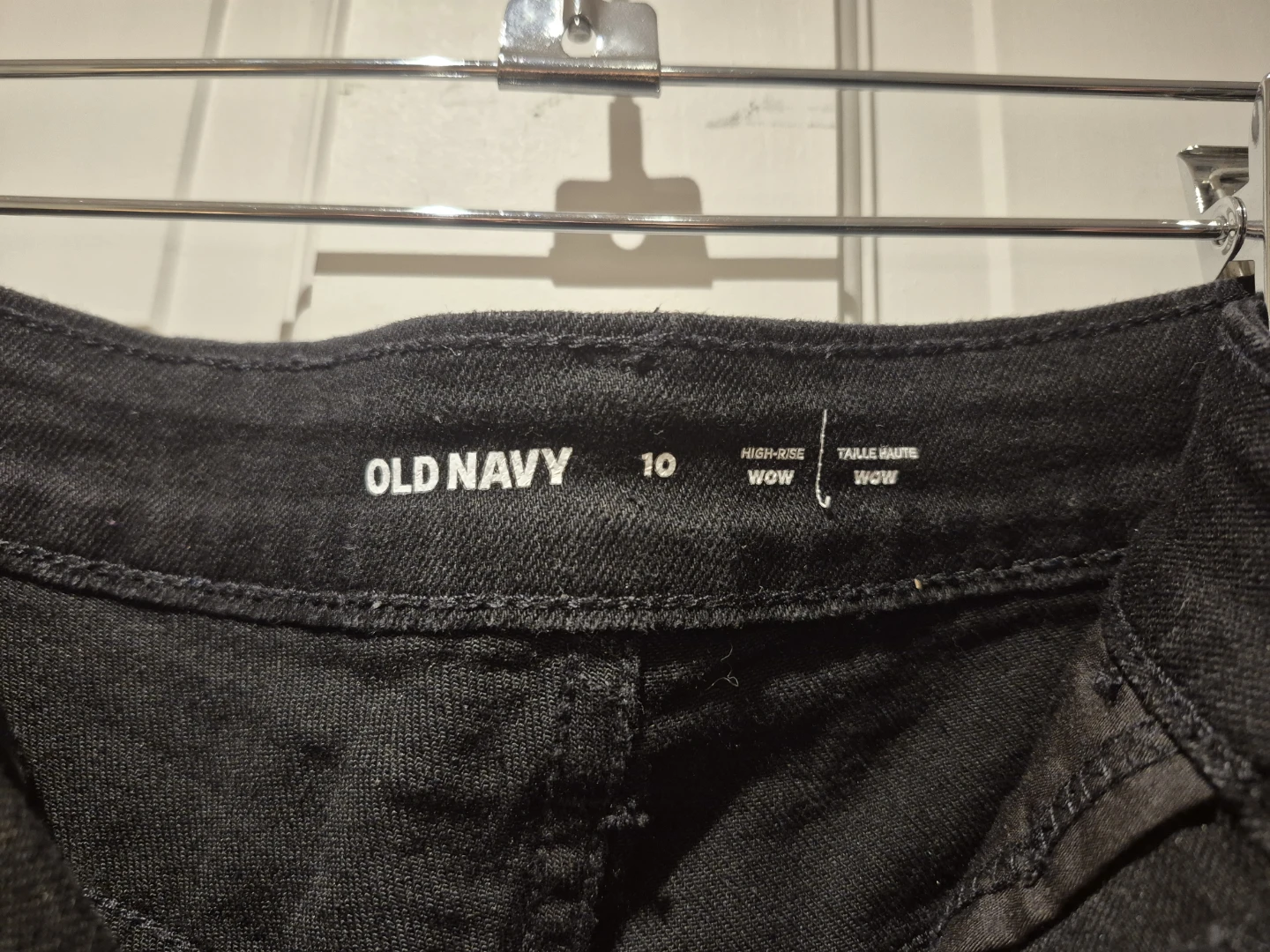 Old Navy High-Rise Wow Black Denim Shorts Size 10 - photo 4