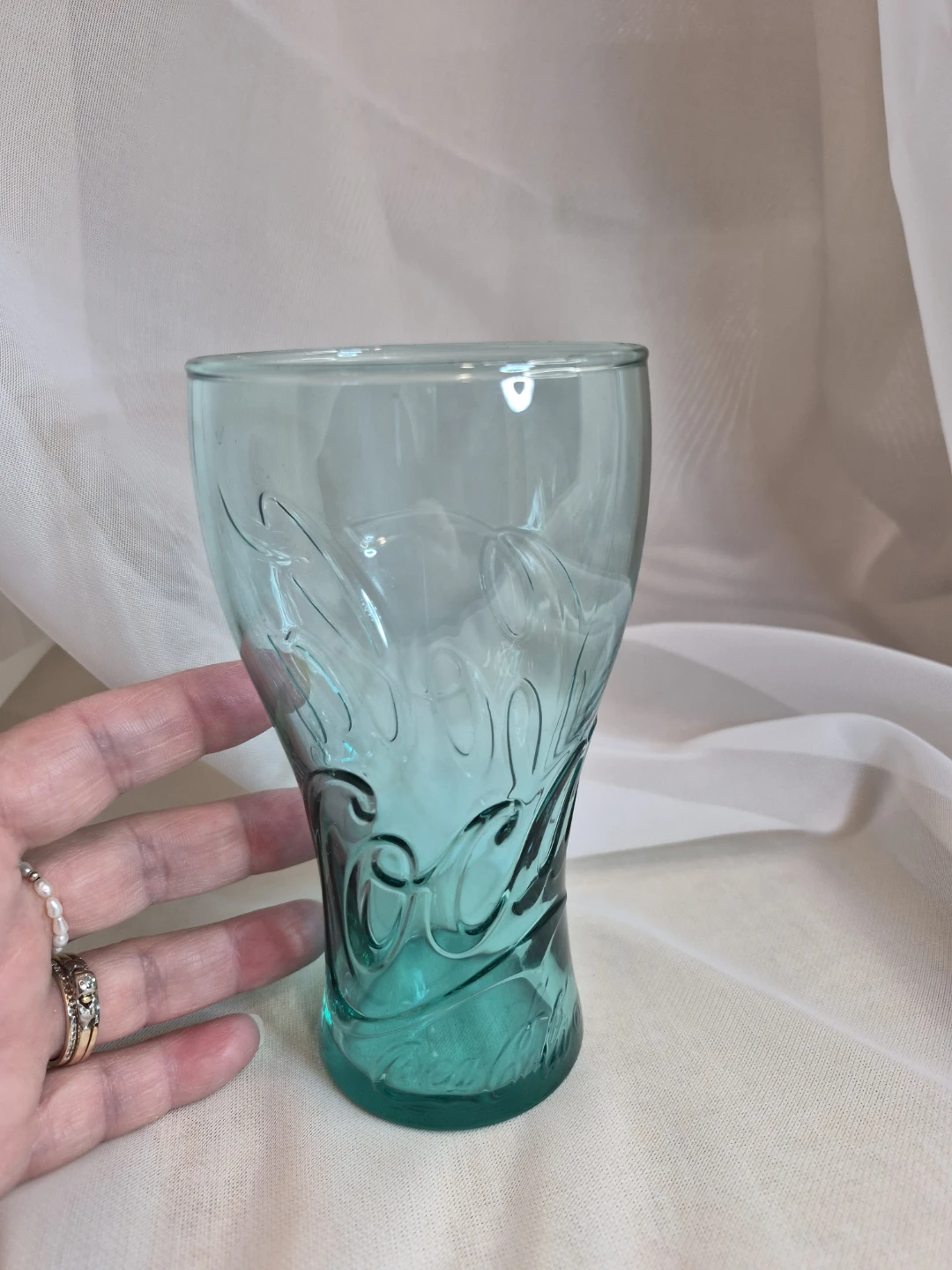 Collectible 5 3/4" x 3" Coca-Cola Glass Coke Glass  14 Oz - photo 5