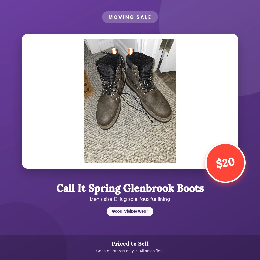 Call It Spring Glenbrook Boots - size 13