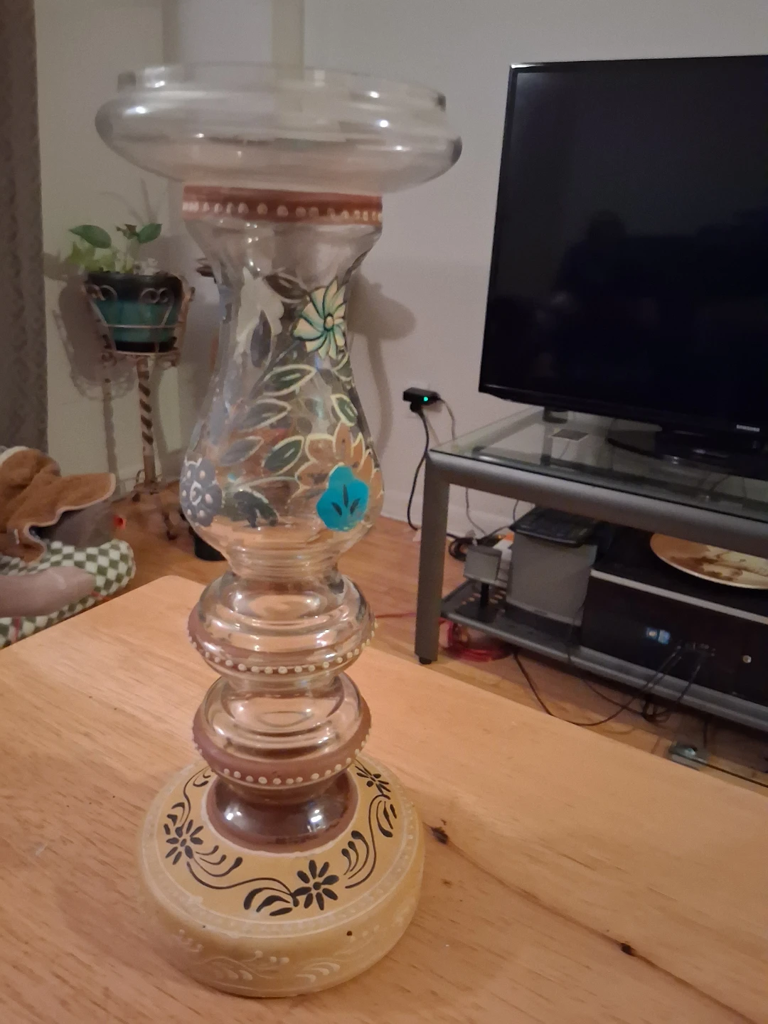 Decorative Glass Candle Holder or vase - photo 2