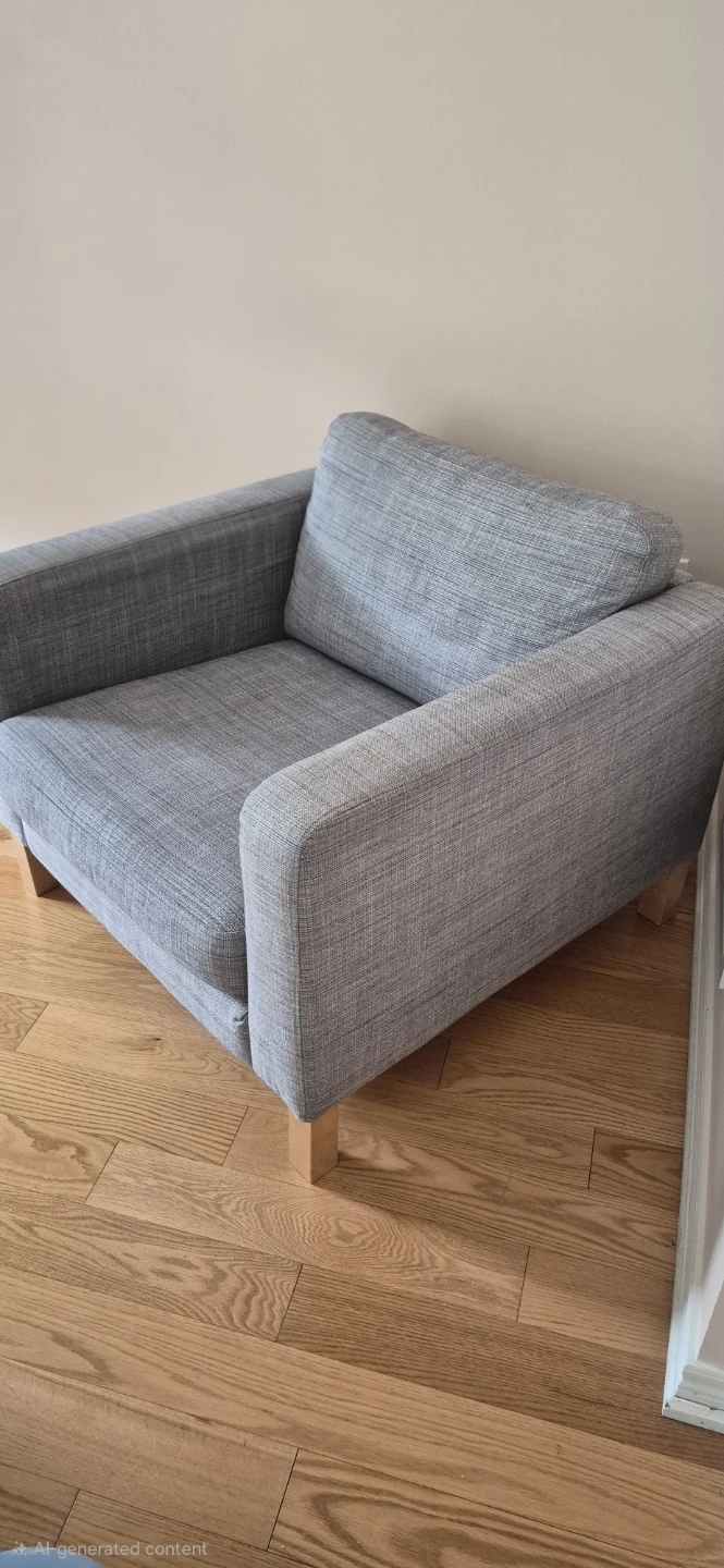 Grey Fabric Armchair - photo 2