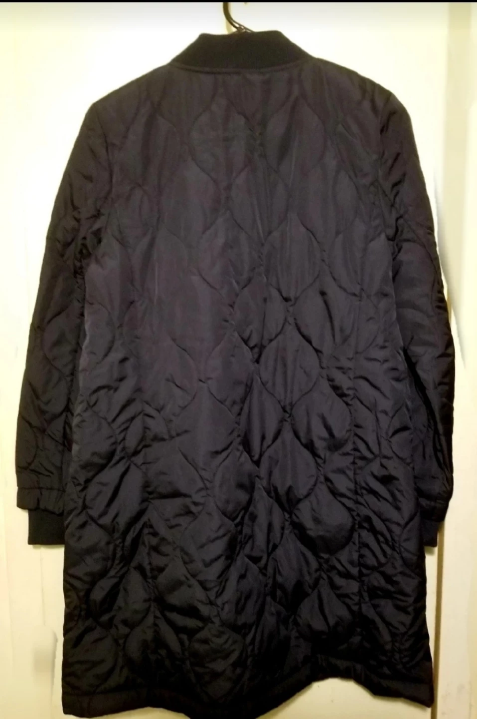 NWT BR Women's Water-Resistant Quilted long bomber jacket, Small - photo 4