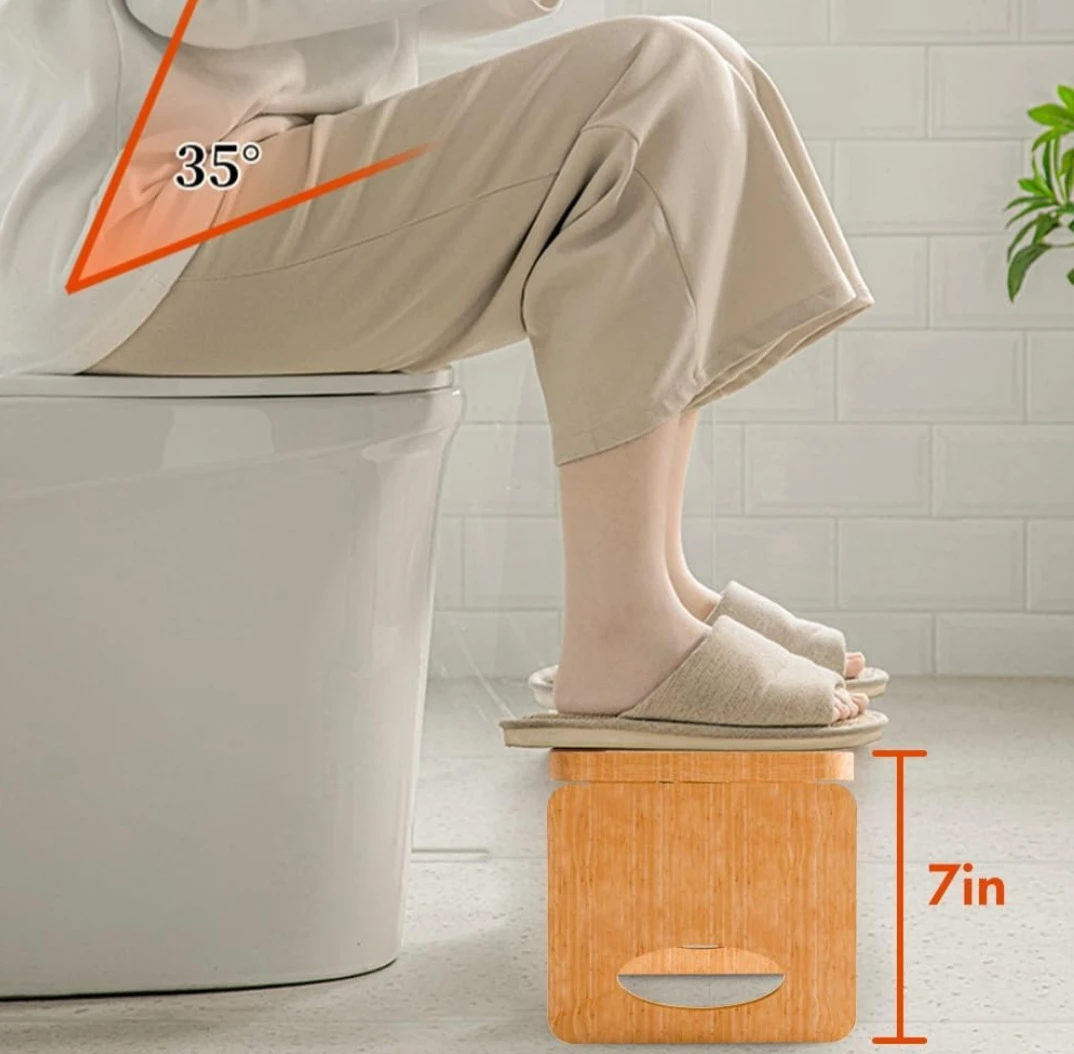 Bamboo Toilet Stool - photo 2