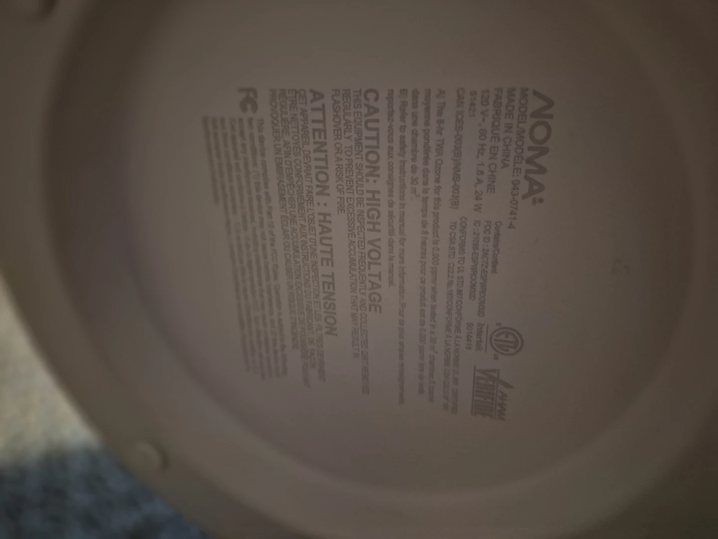 NOMA iQ True HEPA Smart WiFi Medium Air Purifier🏈 - photo 3