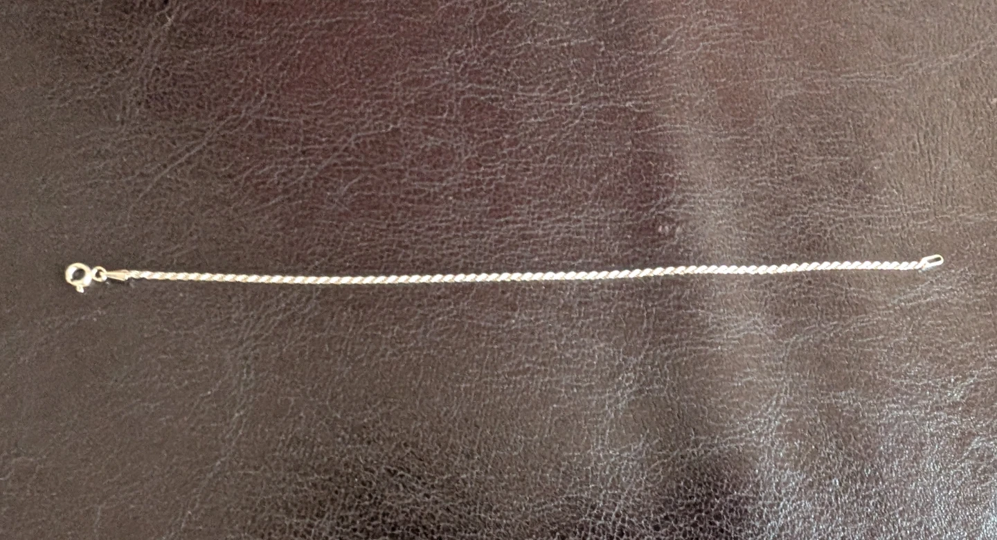 Sterling Silver Rope Chain Bracelet - photo 3