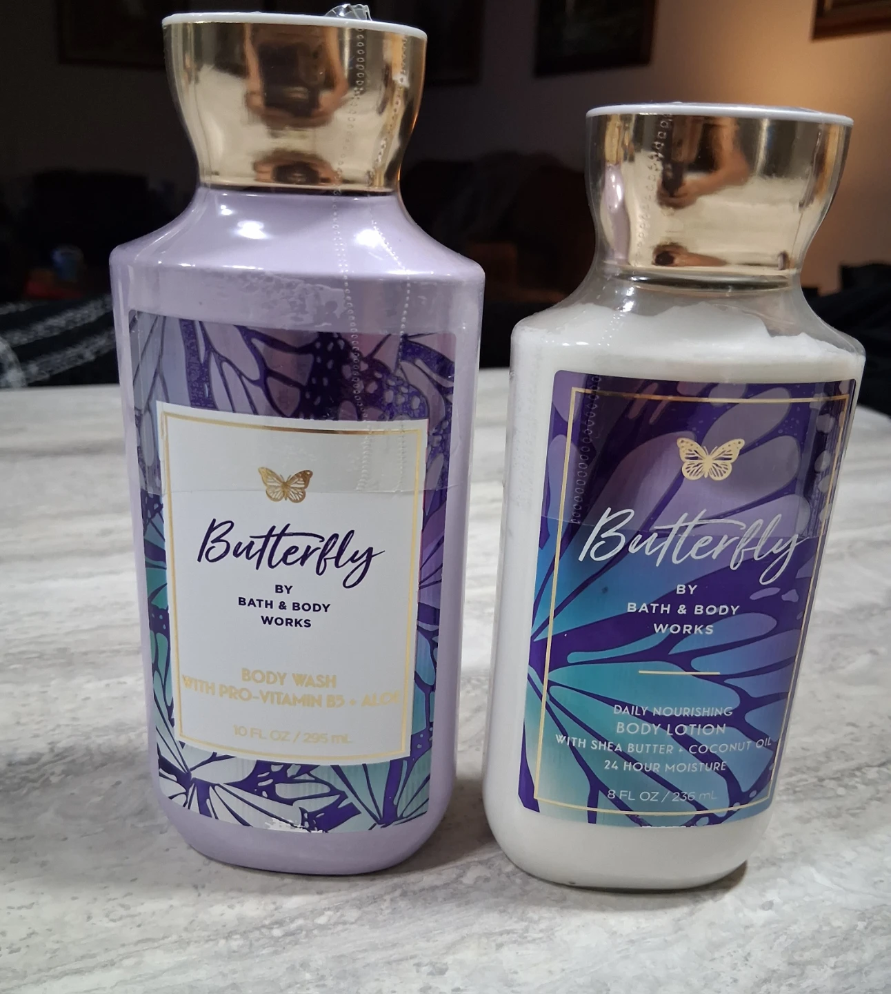 Bath & Body Works Butterfly Body Wash & Lotion Set
