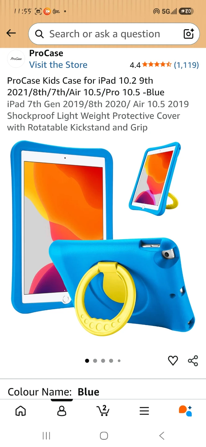 ProCase Kids Case for iPad 10.2 / Air 10.5 / Pro 10.5