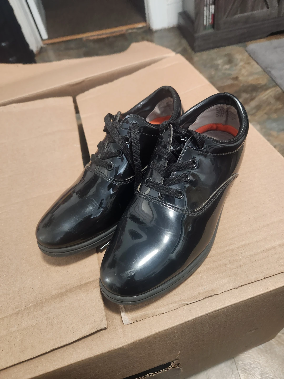 Black Patent Oxford Dress Shoes 2 pairs
