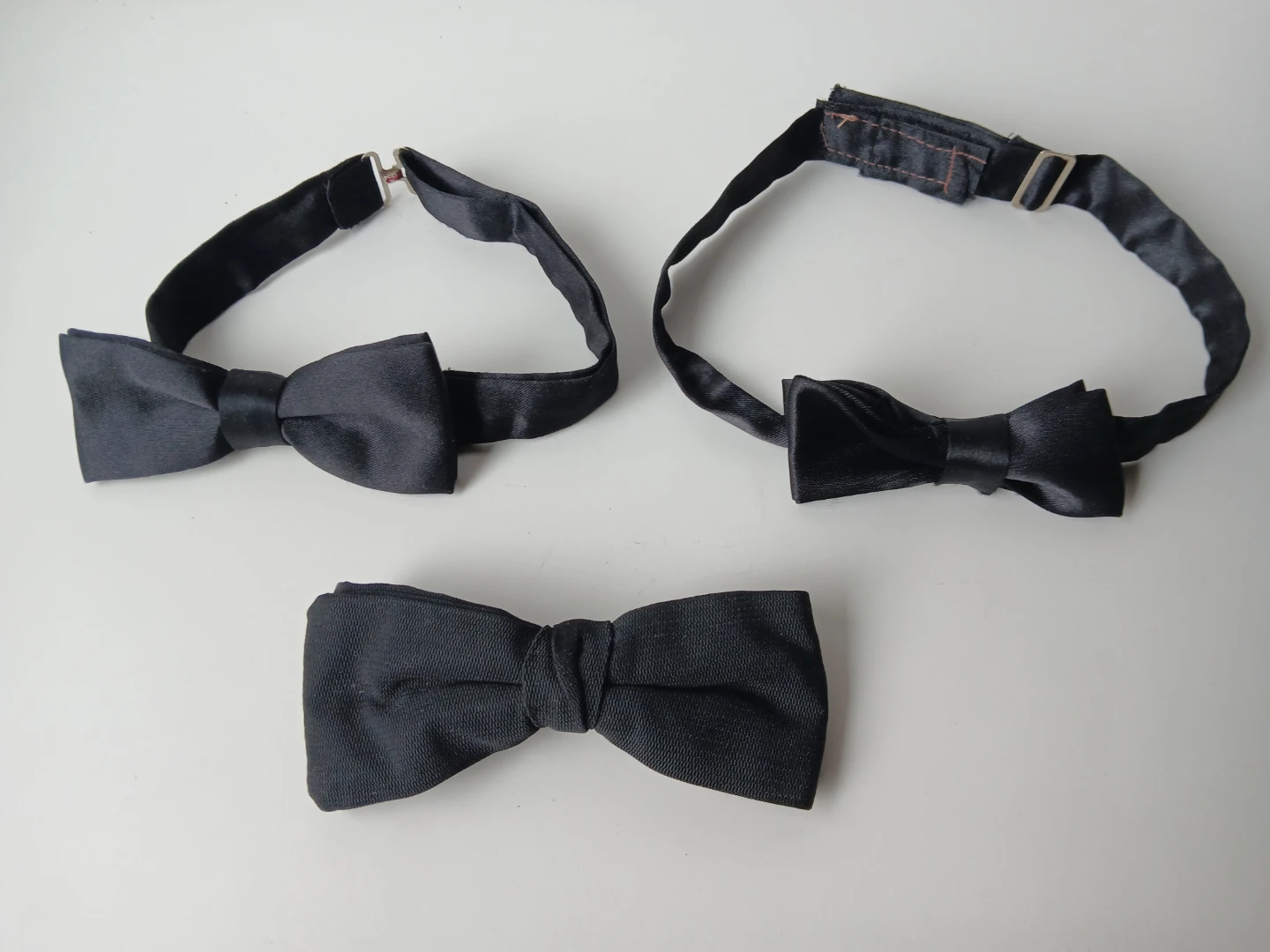 Set of Three Black Bow Ties. All 3 for $5 Firm.